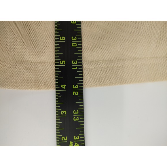 Callaway Golf Sport Polo Shirt Men Size L Beige Excellent Short Sleeve Pique - Picture 7 of 10